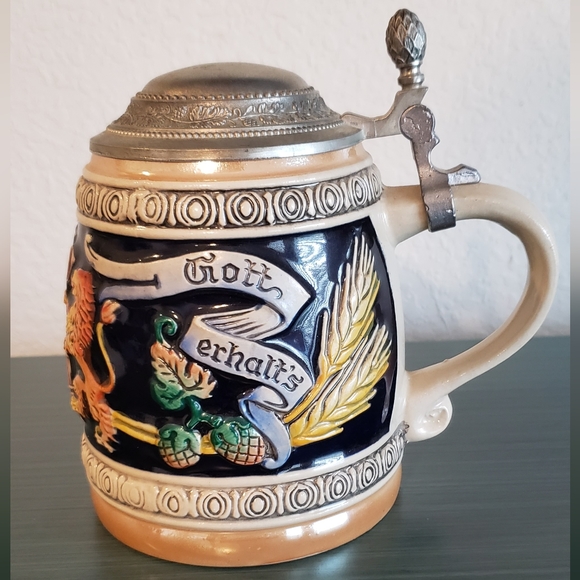 Vintage Gerz West Germany Handpainted Beer Stein - Picture 3 of 9